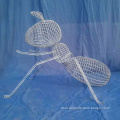 Abstract large metal iron ant sculpture ornaments